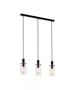 LAMPADA A SOSPENSIONE "MONTEFINO" 3 PUNTI LUCE, H110 CM